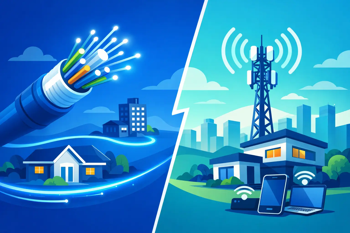 Fibre Internet vs 5G for Home and Business